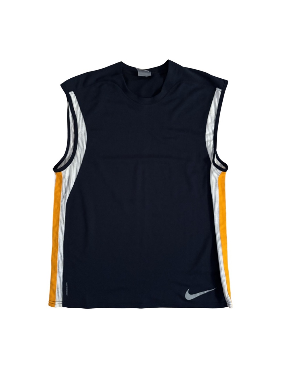 2000’s Nike Sphere Crewneck Waffle-Knit Athletic Top